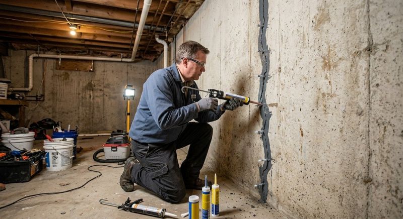 Basement Crack Repair in Alexandria, VA
