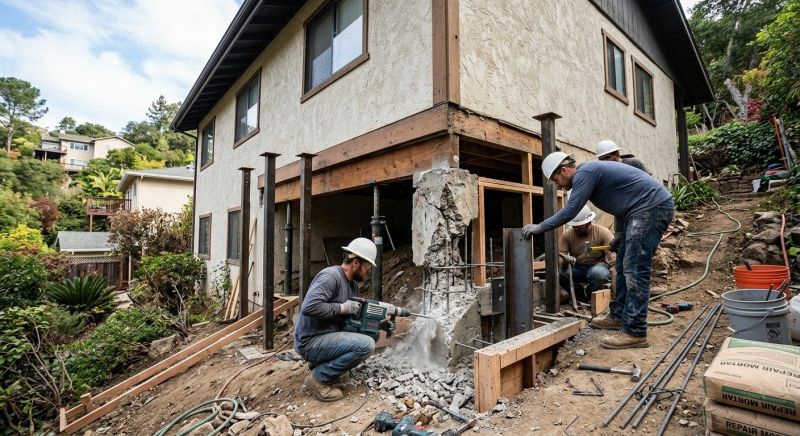 Concrete Foundation Repair in Falls Church, VA