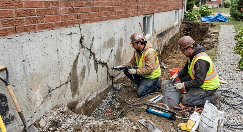 Cracked Foundation Repair in Ashton, MD