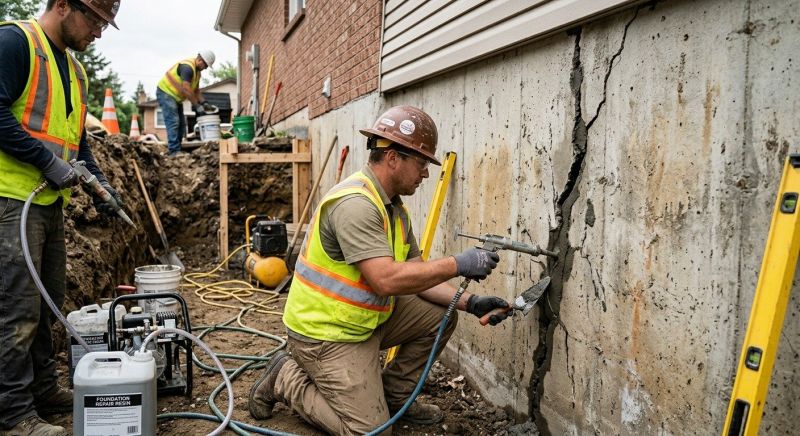Cracked Foundation Repair in Clinton, MD