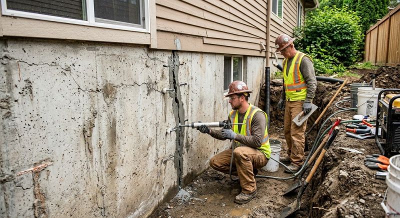 Cracked Foundation Repair in Lorton, VA