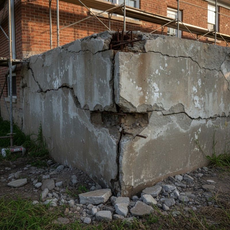 Cracked Foundation Repair in Woodbridge, VA