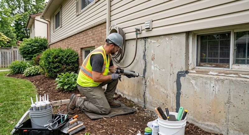 Foundation Crack Sealing in Alexandria, VA