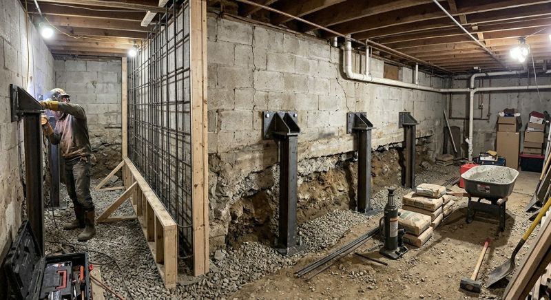 Foundation Stabilizing in Lorton, VA