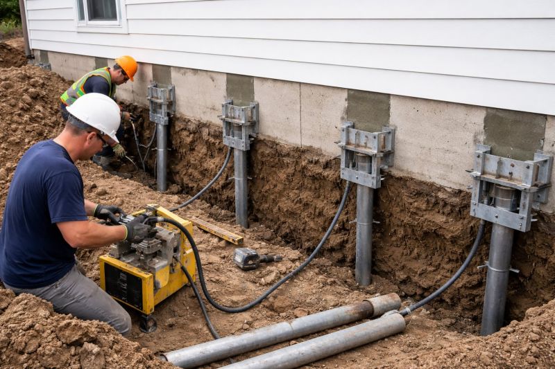 Helical Piers Installation in Alexandria, VA