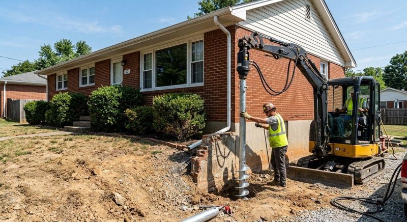 Helical Pile Installation in Alexandria, VA