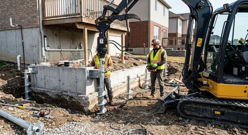 Helical Pile Installation in Alexandria, VA