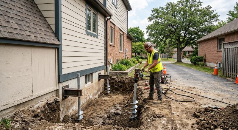 Helical Pile Installation in Alexandria, VA
