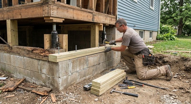 House Foundation Repair in Bethesda, MD