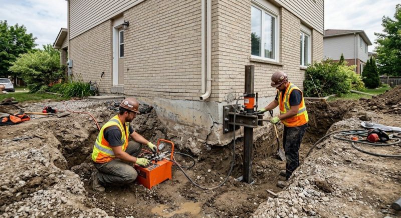 Sinking Foundation Lifting in Alexandria, VA