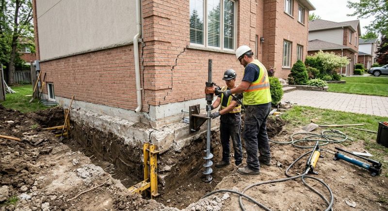 Sinking Foundation Repair in College Park, MD
