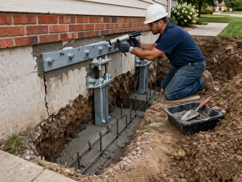 Sinking Foundation Repair in College Park, MD