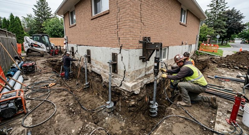 Sinking Foundation Repair in Derwood, MD