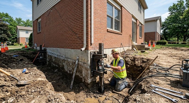 Sinking Foundation Repair in Laurel, MD