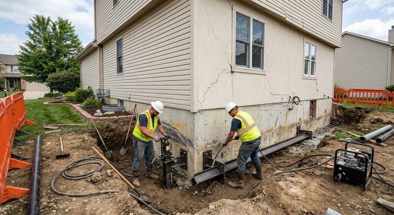 Sinking Foundation Repair in Temple Hills, MD